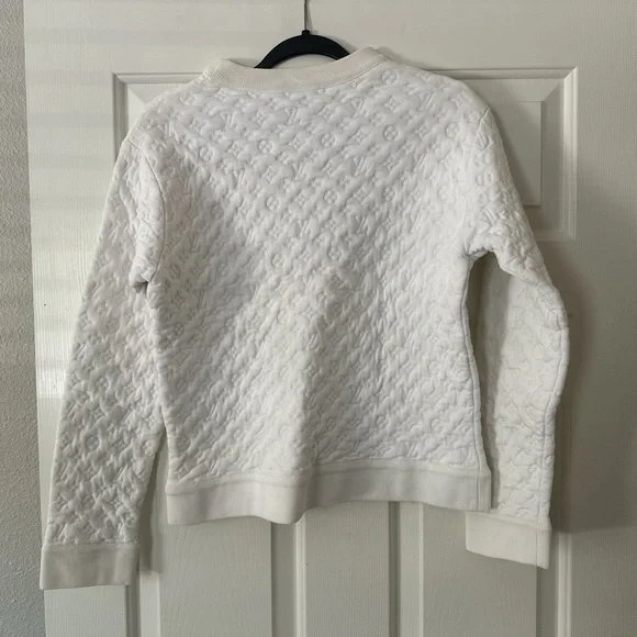 Louis Vuitton White Crewneck Sweater - Picture 3 of 6